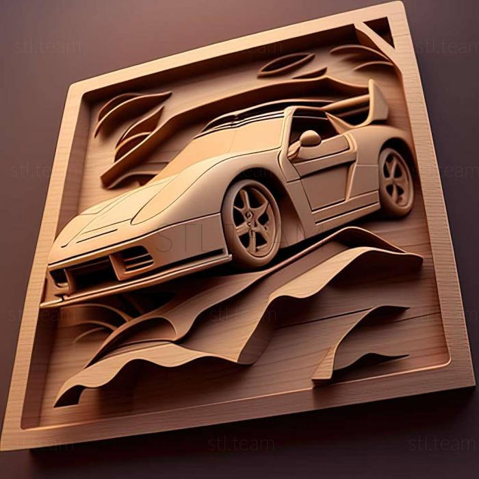 3D модель Гонки на автомобилях мечты 3D (STL)